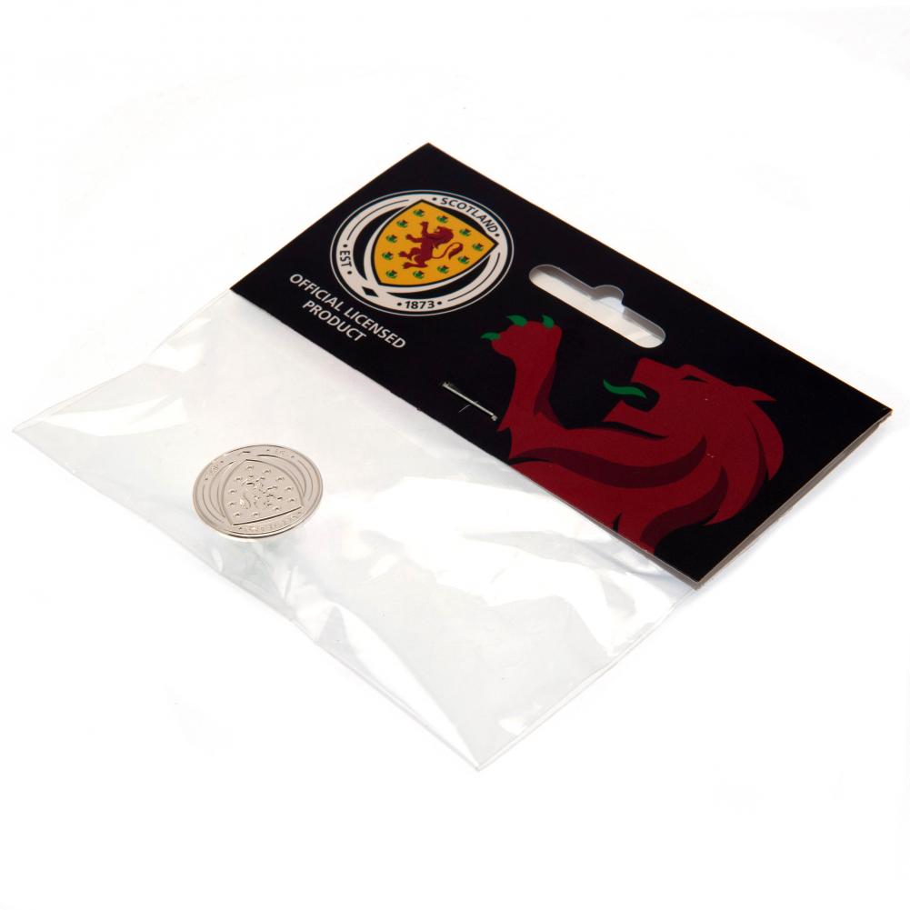 Scottish FA Silver Plated Crest Badge