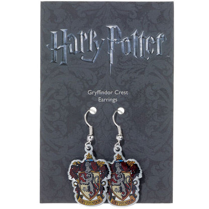 Harry Potter Silver Plated Gryffindor Hook Earrings