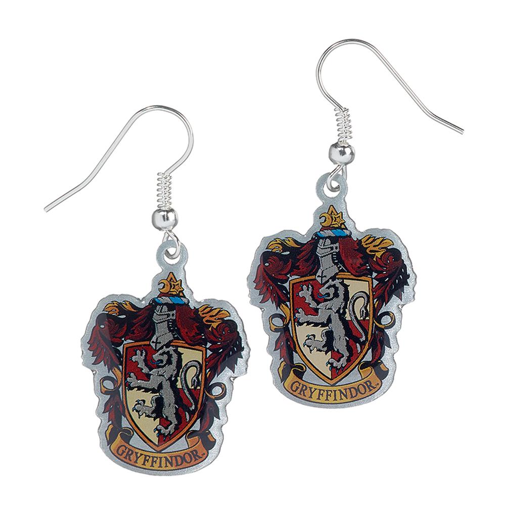 Harry Potter Silver Plated Gryffindor Hook Earrings