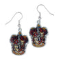 Harry Potter Silver Plated Gryffindor Hook Earrings