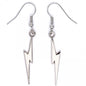 Harry Potter Silver Plated Lightning Bolt Hook Earrings