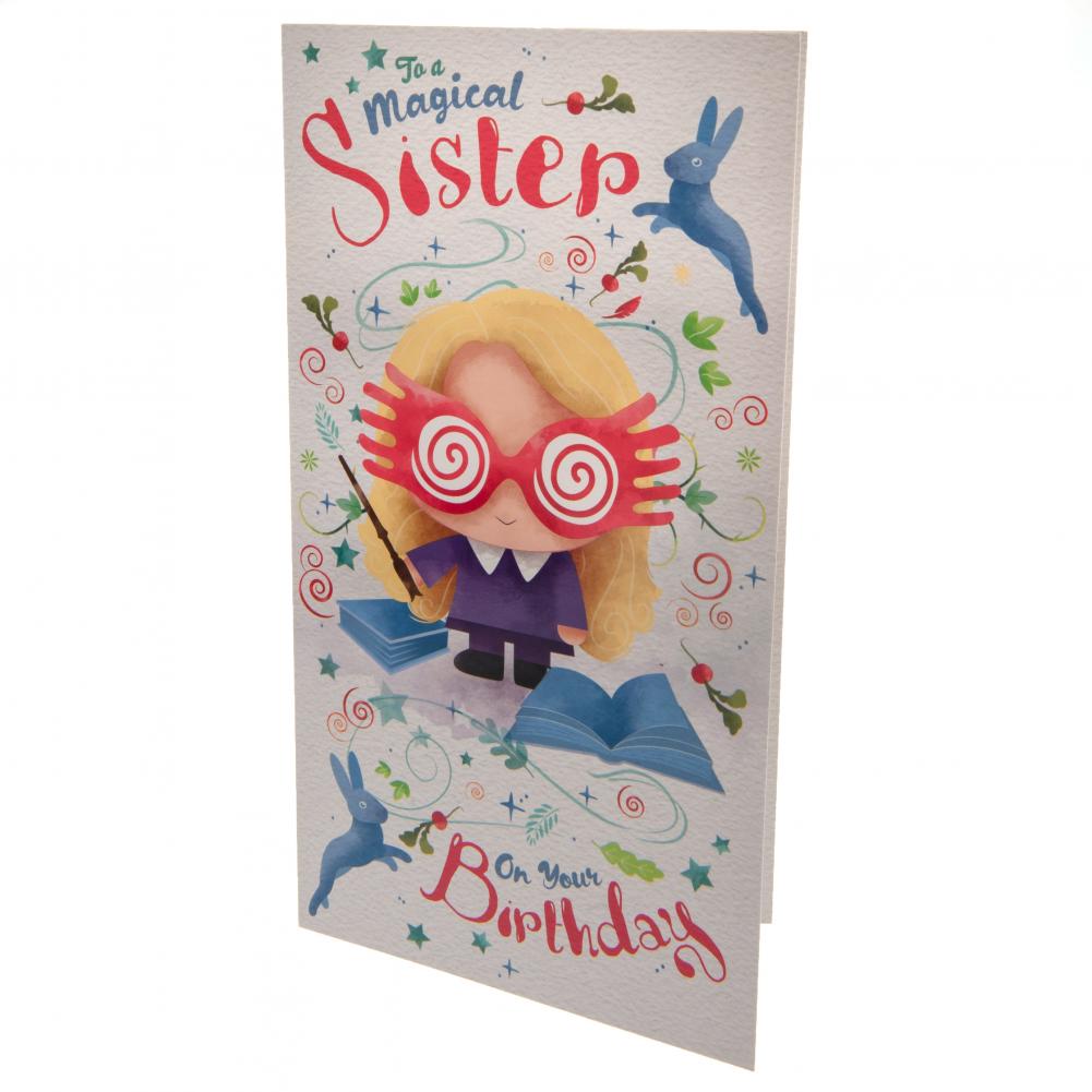 Harry Potter Birthday Card Sister