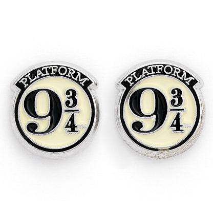 Harry Potter Silver Plated 9 & 3 Quarters Stud Earrings