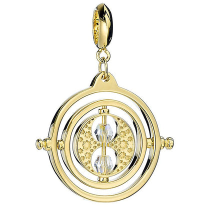 Harry Potter Gold Plated Time Turner Crystal Charm