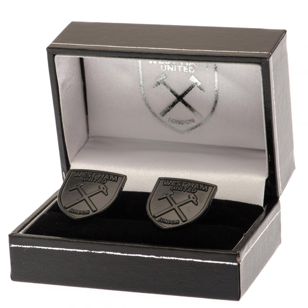 West Ham United FC Black IP Cufflinks