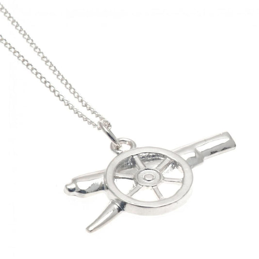 Arsenal FC Sterling Silver Cannon Pendant & Chain