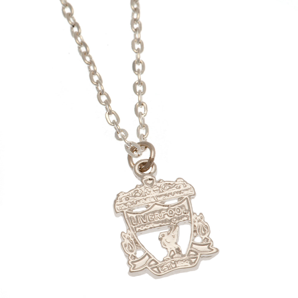 Liverpool FC Silver Plated Crest Pendant & Chain
