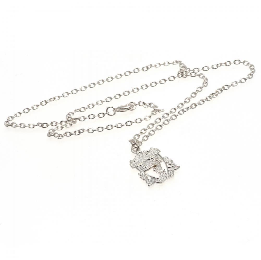 Liverpool FC Silver Plated Crest Pendant & Chain