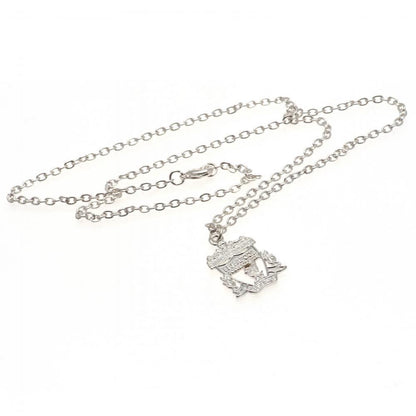 Liverpool FC Silver Plated Crest Pendant & Chain