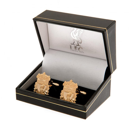 Liverpool FC Gold Plated Crest Cufflinks