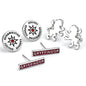 Harry Potter Silver Plated Gryffindor Stud Earring Set