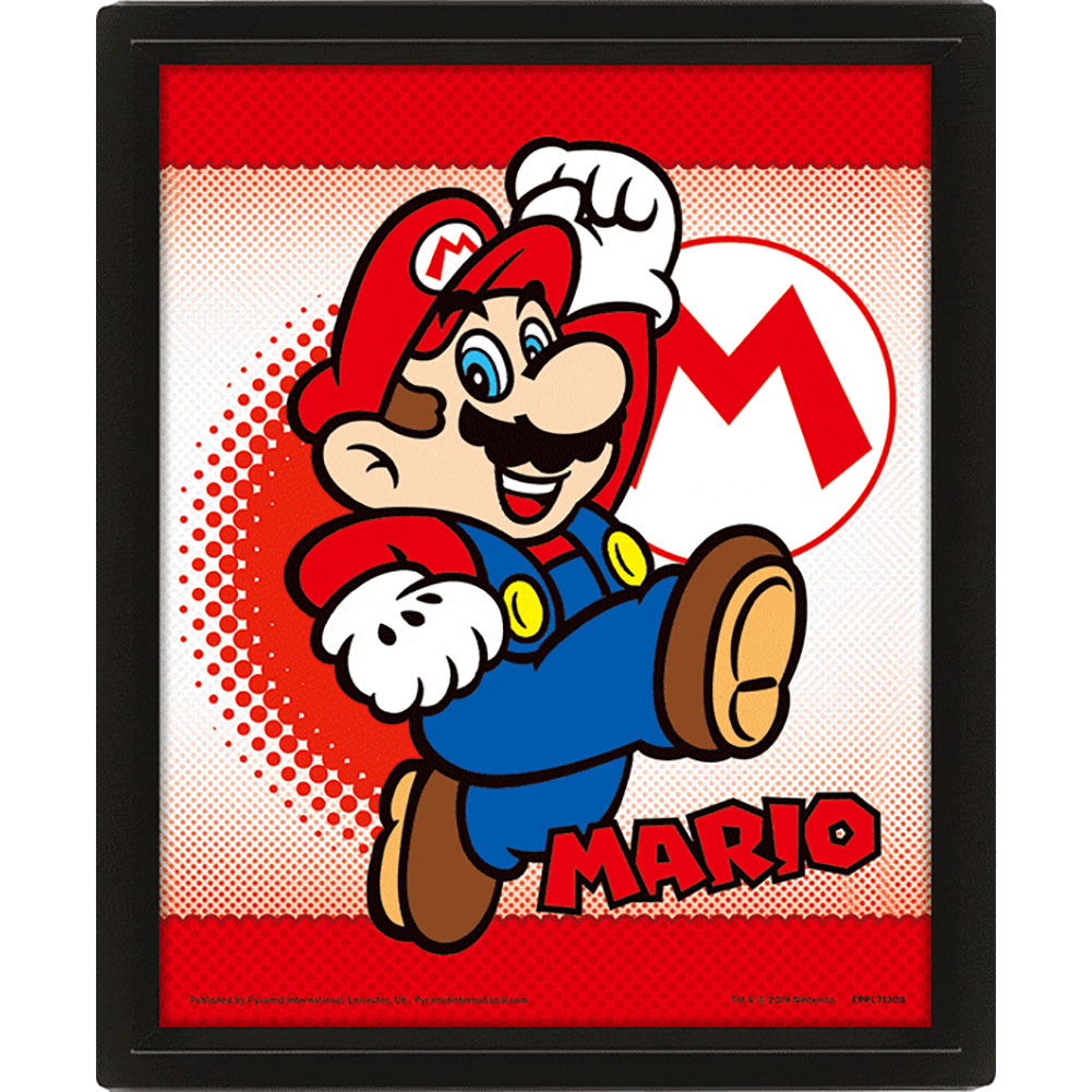 Super Mario Framed 3D Picture