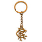 Rangers FC Antique Gold Scroll Crest Keyring