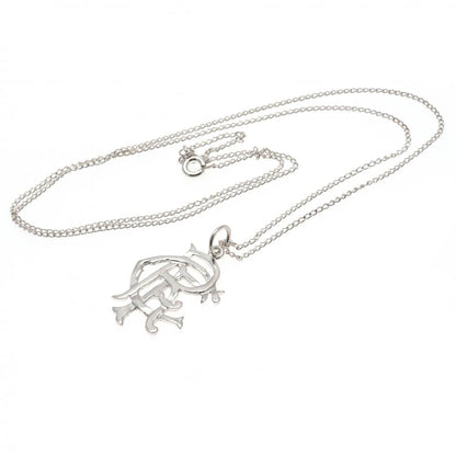 Rangers FC Sterling Silver Pendant & Chain Medium