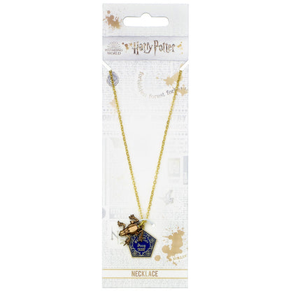 Harry Potter Gold Plated Chocolate Frog Necklace