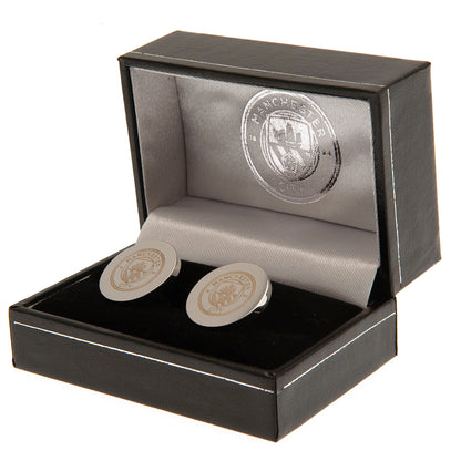 Manchester City FC Stainless Steel Round Cufflinks