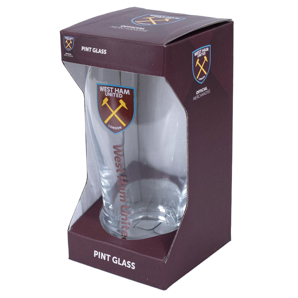 West Ham United FC Tulip Pint Glass