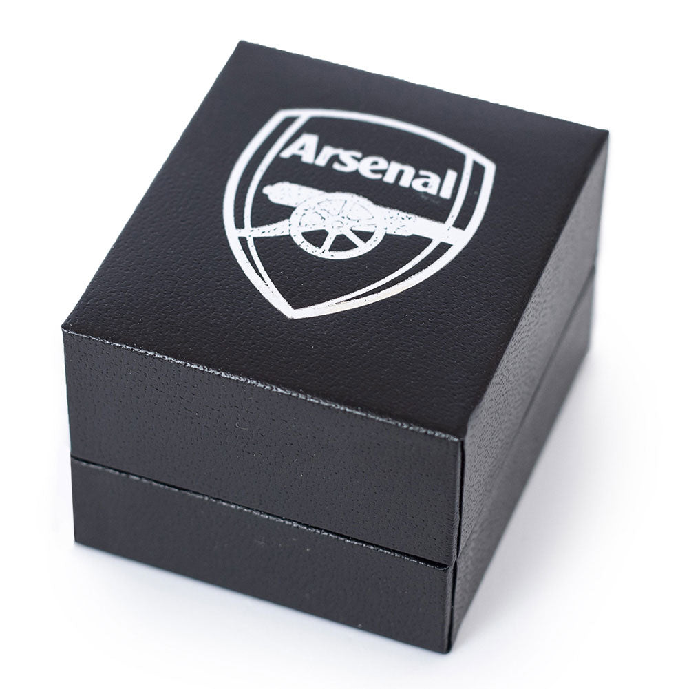 Arsenal FC 18ct Gold Plated on Silver AFC Ring - S