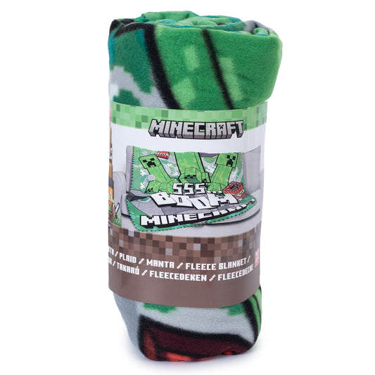 Minecraft Boom Fleece Blanket