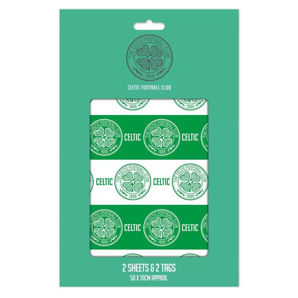 Celtic FC Text Gift Wrap