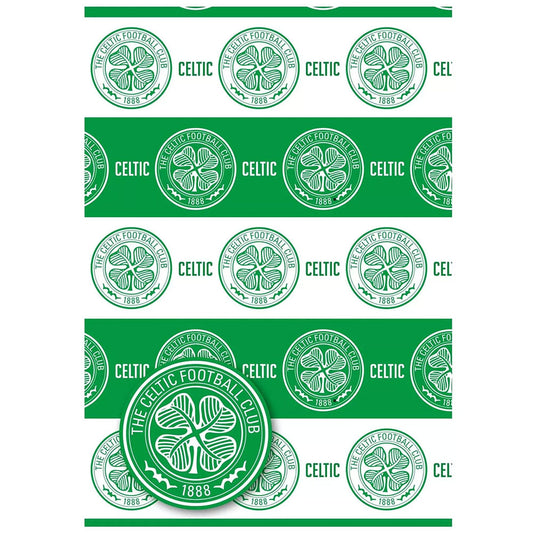 Celtic FC Text Gift Wrap