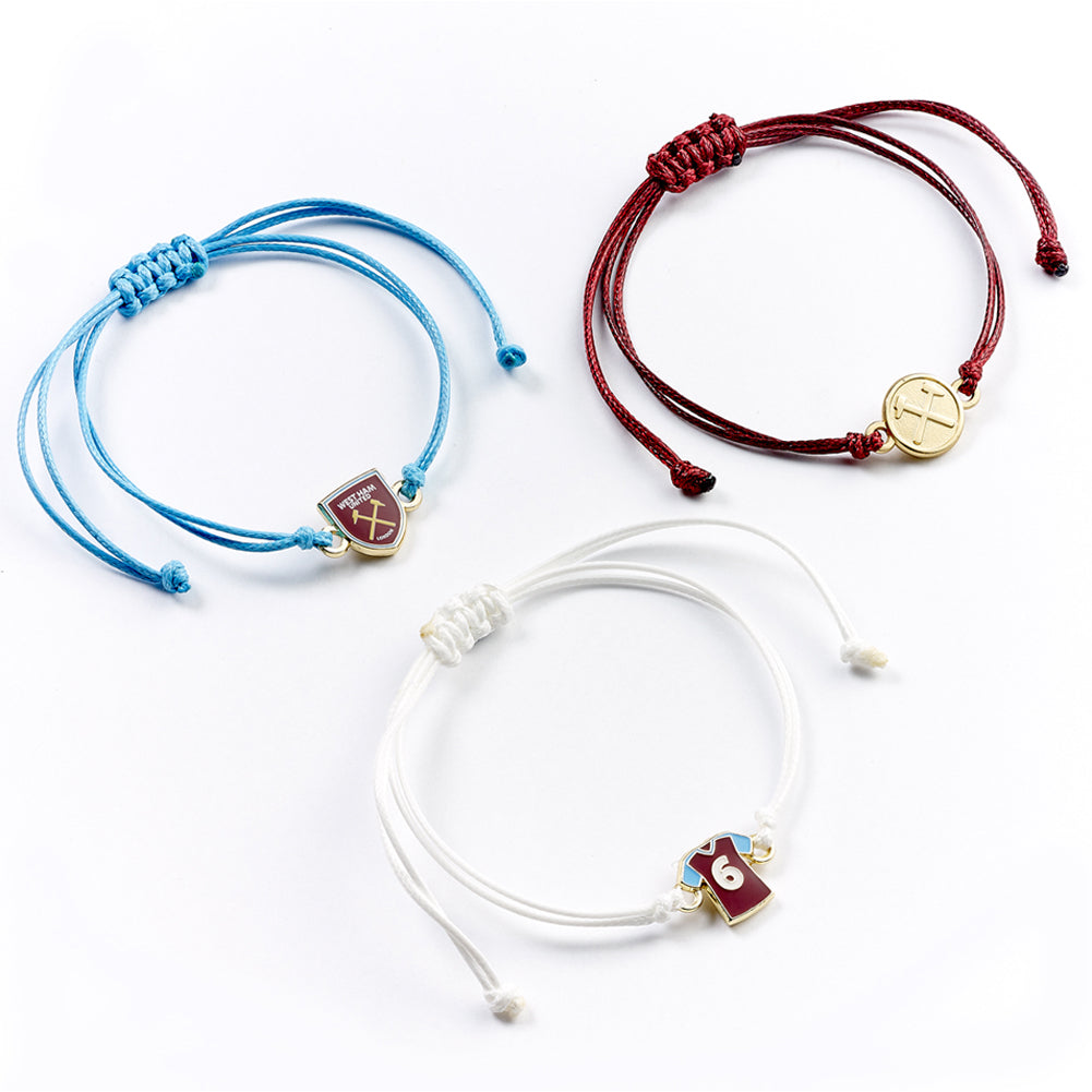 West Ham United FC Friendship Bracelet Set