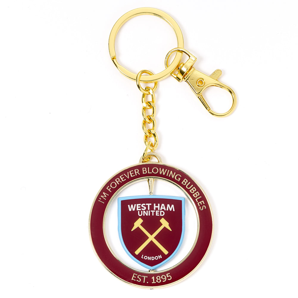 West Ham United FC Spinner Keyring