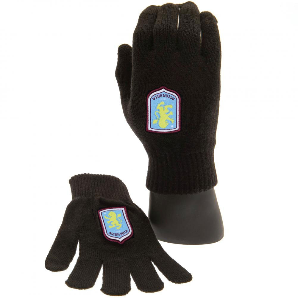 Aston Villa FC Knitted Gloves Junior