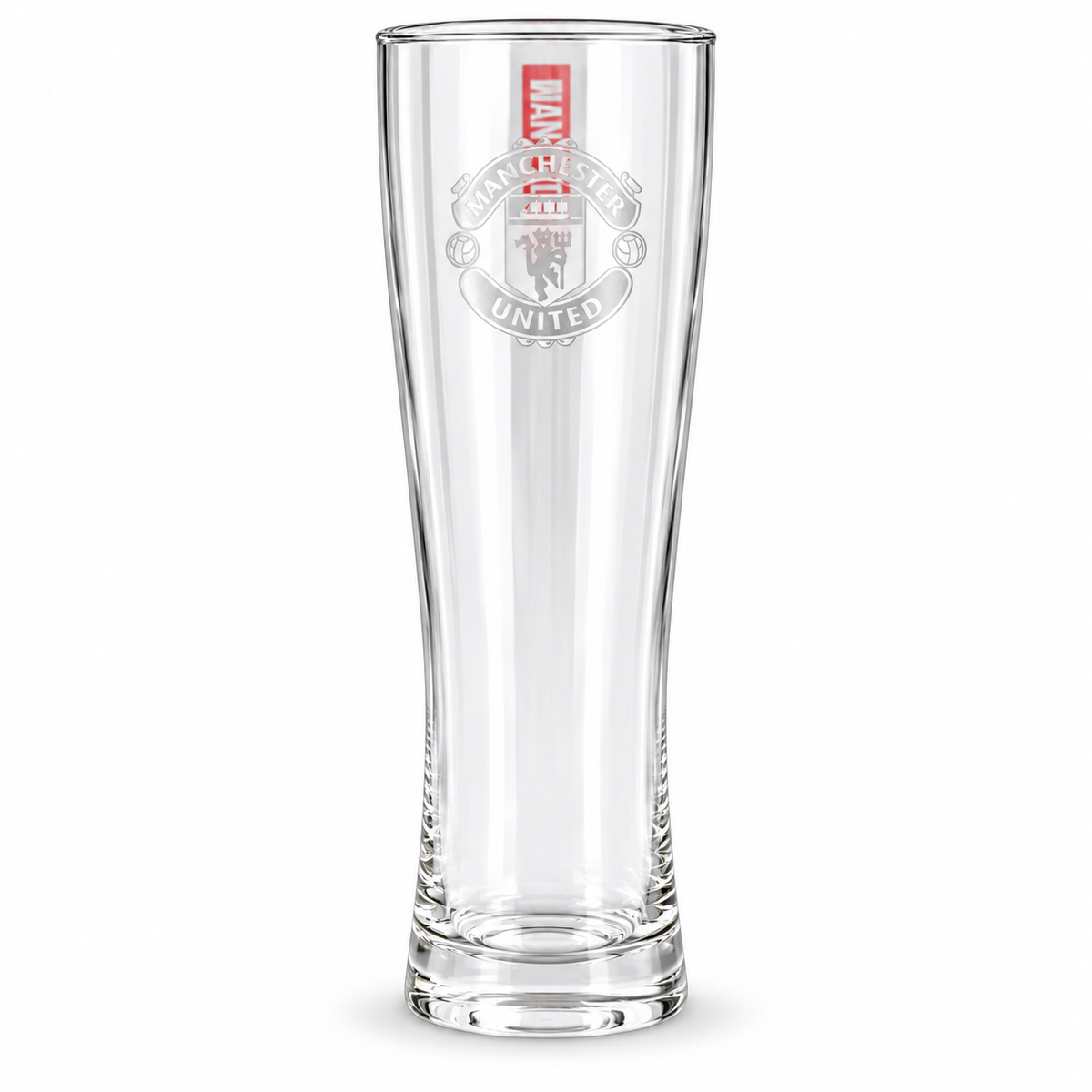 Manchester United FC Mono Crest Tall Beer Glass