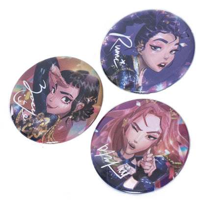 K-POP Demon Hunters 3 Button Badges