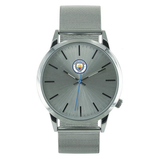 Manchester City FC Mens Mesh Strap Watch