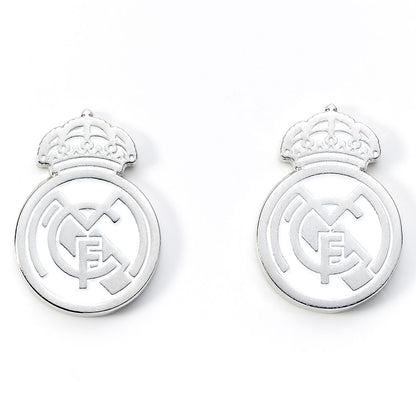 Real Madrid CF Silver Plated Formed Cufflinks