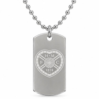 Hearts FC Engraved Dog Tag & Chain
